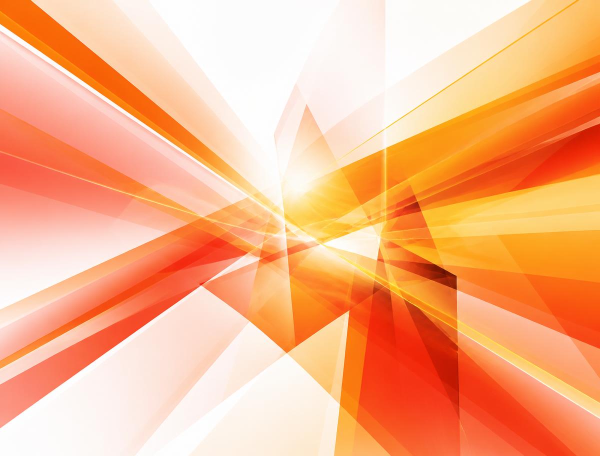 Abstract geometric composition of intersecting planes and lines